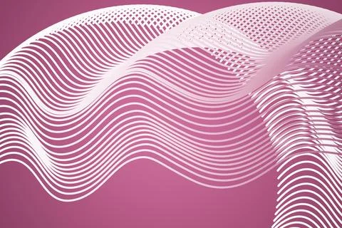 Colored background with flying waves geometric lines. Stock Photos