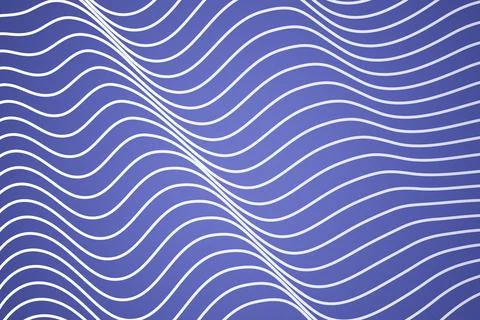 Colored background with flying waves geometric lines. Foto stock