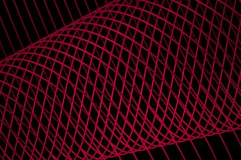 Colored background with flying waves geometric lines. Foto stock