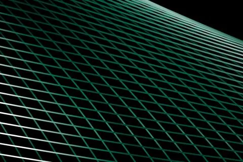 Colored background with flying waves geometric lines. Foto stock