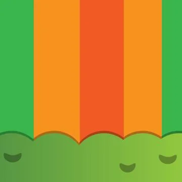 Colored background with forest below Stock Illustration