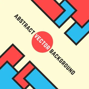 Colored background from geometric figures Stock Illustration