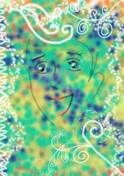 Colored background Ilustração Stock