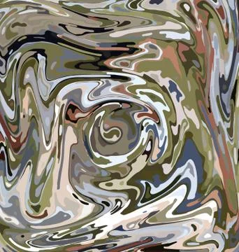 Colored background image of the abstract camouflage circles and bubbles Stock Illustration