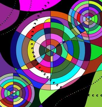 Colored background image of the abstract chaos Stock Illustration