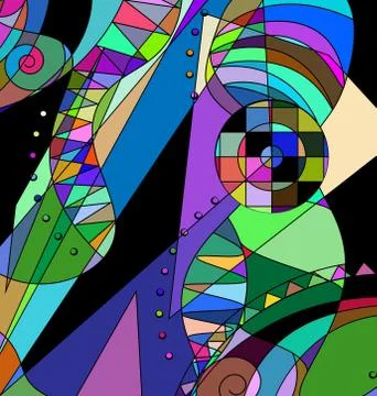 Colored background image of the abstract clutter Stock Illustration