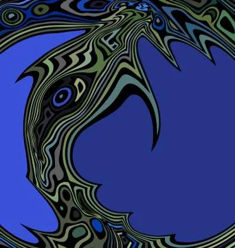 Colored background image abstract image of whale in the water Stock Illustration