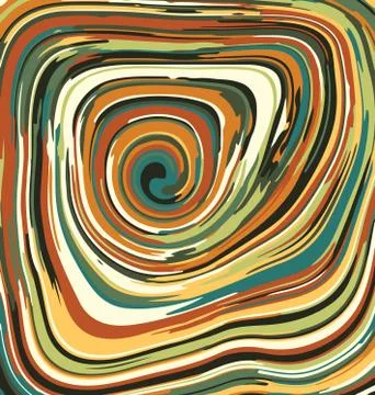 Colored background image abstract ornament circles green and brown Stock Illustration