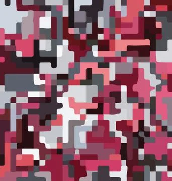 Colored background image abstract ornament gray and red pixels Stock Illustration