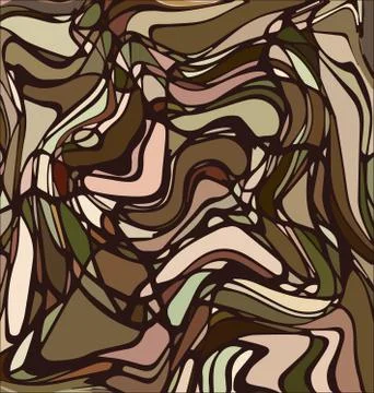 Colored background image abstract ornament lines beige and brown Stock Illustration