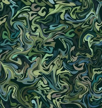 Colored background image abstract ornament circles green and brown Stock Illustration