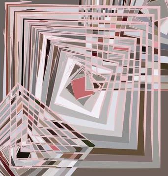 Colored background image abstract ornament gray and brown squares Stock Illustration