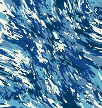 Colored background image abstract water ornament blue blobs Stock Illustration