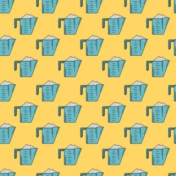 Colored background for measuring cup Stock Illustration