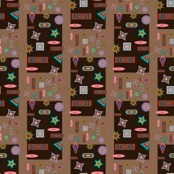 Colored background objects Stock Illustration