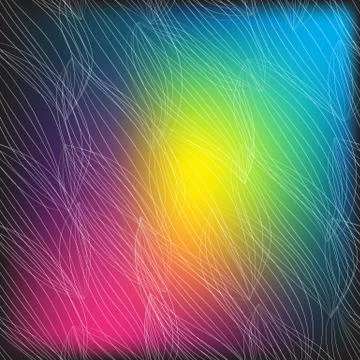 Colored background with a white outline drawing Stock Illustration