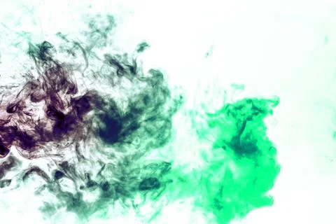 Colored background with winding clouds of smoke from patterns of different fo Stock Photos