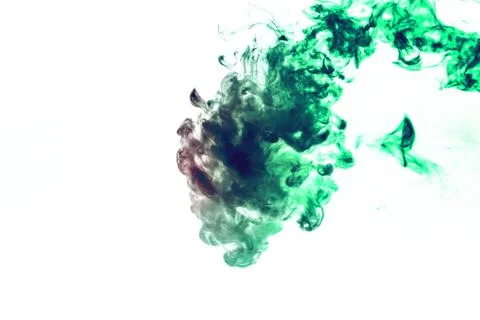 Colored background with winding clouds of smoke from patterns of different fo Stock Photos
