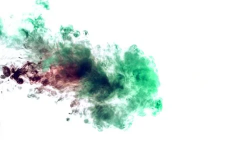 Colored background with winding clouds of smoke from patterns of different fo Foto stock