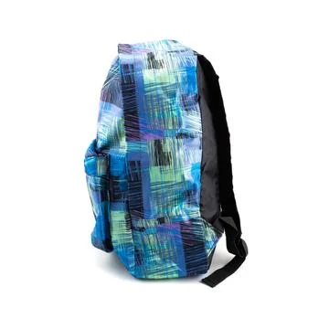 Colored backpack textile isolated on a white background Stock Photos