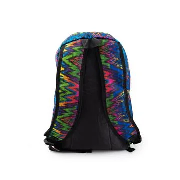 Colored backpack textile isolated on a white background Stock Photos