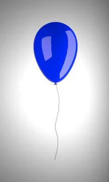 Colored balloon on white background Stock Illustration