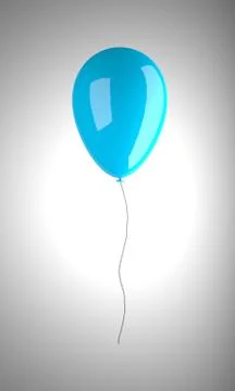 Colored balloon on white background Stock Illustration