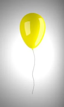 Colored balloon on white background Stock Illustration