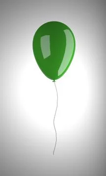 Colored balloon on white background Stock Illustration