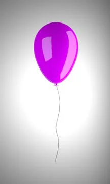 Colored balloon on white background Stock Illustration