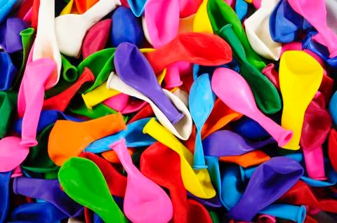 Colored balloons background Stock Photos