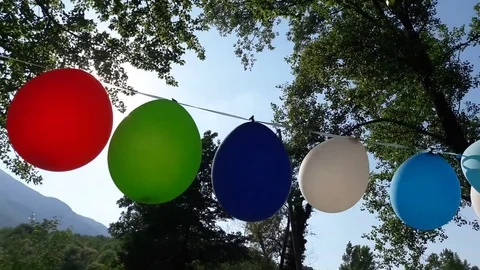 Colored balloons Stock Footage 77923523