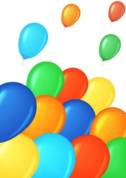 Colored balloons. Stock Illustration