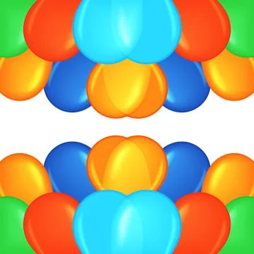 Colored balloons. Stock Illustration