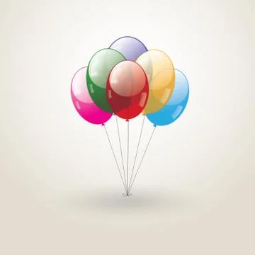 Colored balloons Stock Illustration