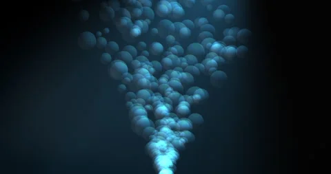 Colored balls are floating and chaotically rising up 3 Stock Footage 308157206