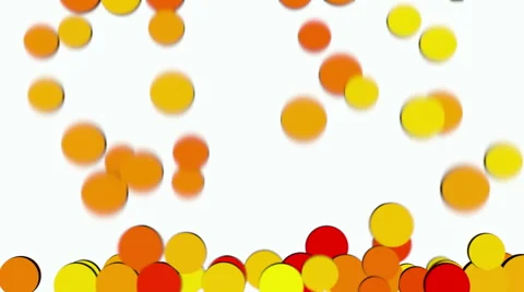 Colored balls balls. Alpha matte Stock Footage 52376176