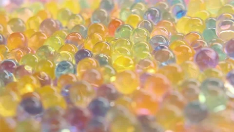 Colored balls fall from above. Rotation. Video stock 153859409