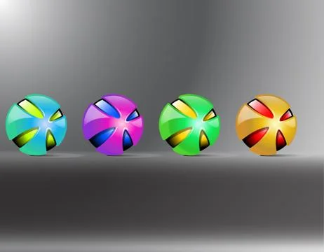 Colored balls Stock Illustration