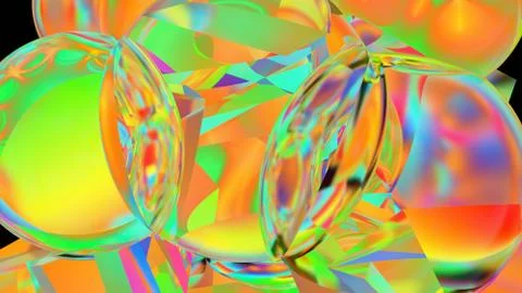 Colored balls isolated on white background, 3d rendering Illustrazione stock