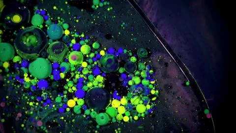 Colored balls lie on a flat surface Stock Photos