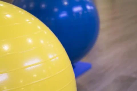 Colored balls for pilates Stock Photos
