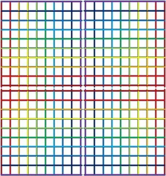 Colored bars on white background. Stock Illustration