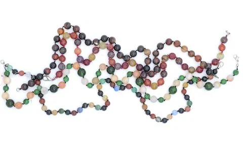 Colored beads isolated Stock Photos