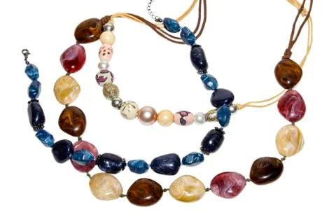 Colored beads Stock Photos