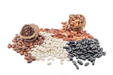 Colored beans Stock Photos