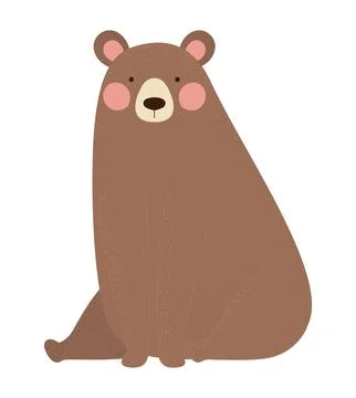 Colored bear design Stock Illustration