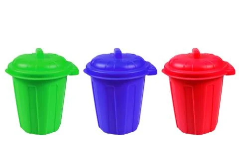 Colored bin Stock Photos