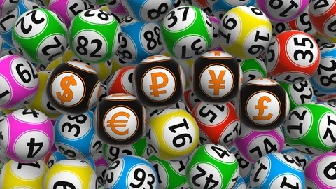 Colored bingo balls Stock Footage 95440531