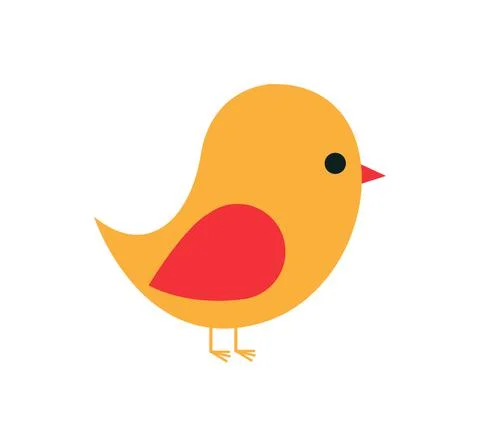 Colored Bird vector illustration Stock Illustration